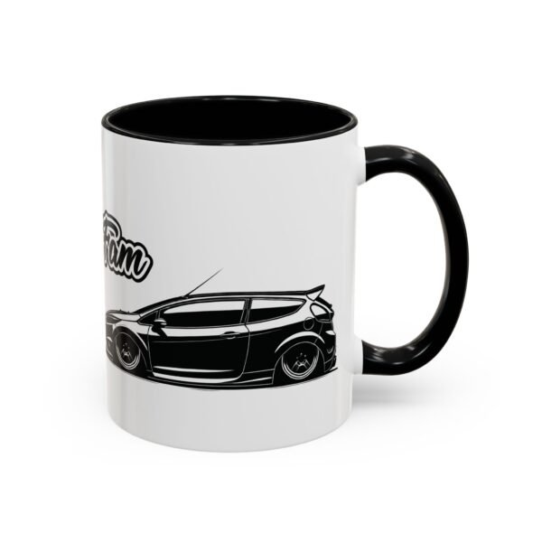 Coffee Mug - Sleek Mk7 Fiesta Design with Ford Fam V2 Logo - Image 2