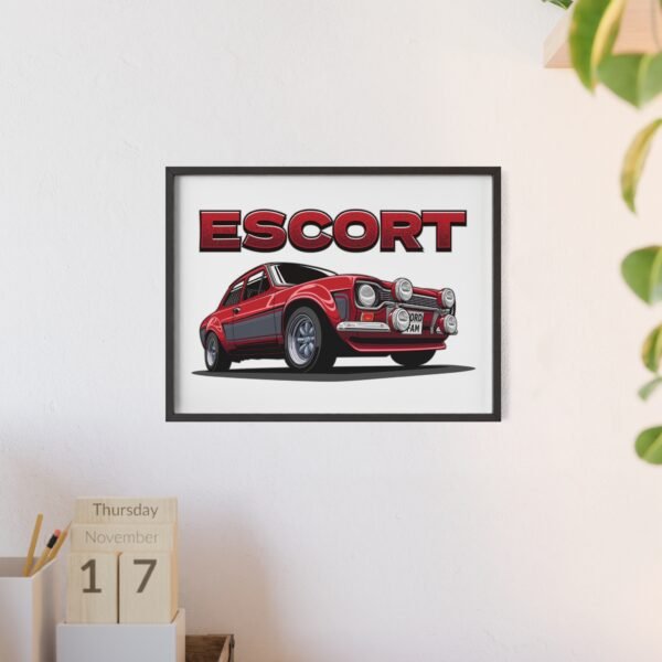 MK 1 Escort - Poster with Wooden Frame - Image 4