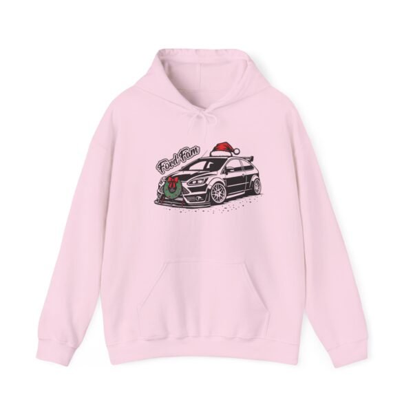 Christmas Ford Focus Mk2 Hooded Sweatshirt with Merry Christmas Design - Image 16