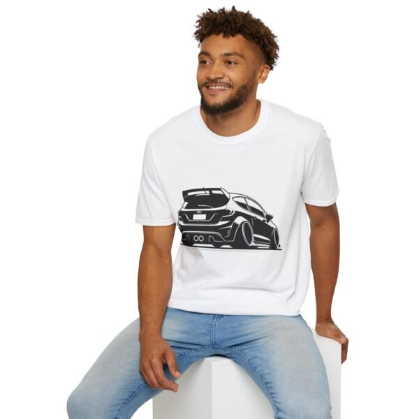 Fez Rear View Unisex Softstyle T-Shirt - Ford Fam Design - Image 6