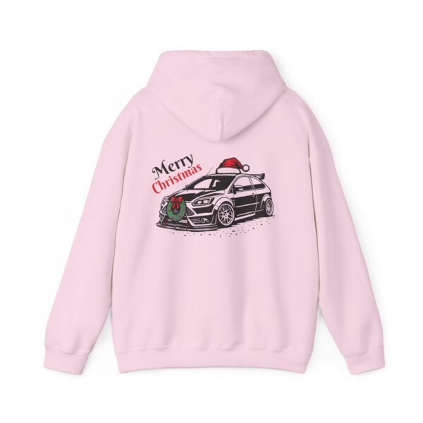 Christmas Ford Focus Mk2 Hooded Sweatshirt with Merry Christmas Design - Image 17