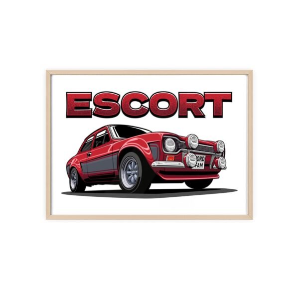 MK 1 Escort - Poster with Wooden Frame - Image 85