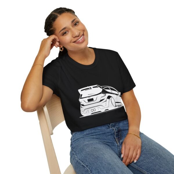 Fez Rear View Unisex Softstyle T-Shirt - Ford Fam Design - Image 14