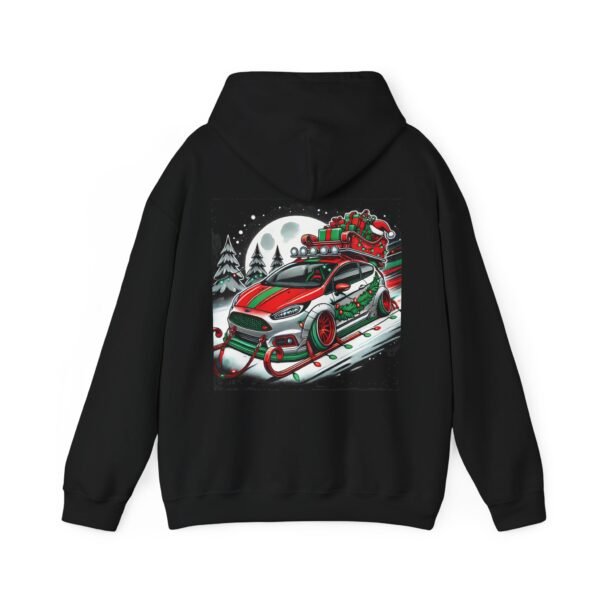 Hoodie Ford Fiesta Sleigh Design - Festive Top for Ford Fiesta Owners - Image 2