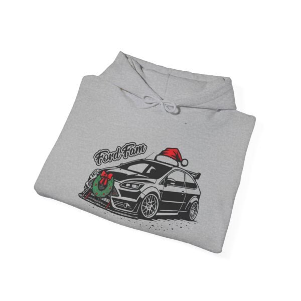 Christmas Ford Focus Mk2 Hooded Sweatshirt with Merry Christmas Design - Image 11