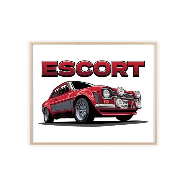 MK 1 Escort - Poster with Wooden Frame - Image 37