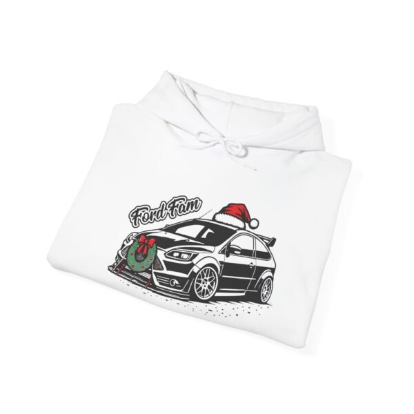 Christmas Ford Focus Mk2 Hooded Sweatshirt with Merry Christmas Design - Image 4