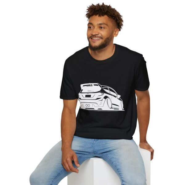 Fez Rear View Unisex Softstyle T-Shirt - Ford Fam Design - Image 16