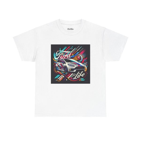 T-Shirt - Mk7 Ford Fiesta Abstract Design 'Ford for Life' - Image 2