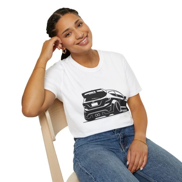 Fez Rear View Unisex Softstyle T-Shirt - Ford Fam Design - Image 8