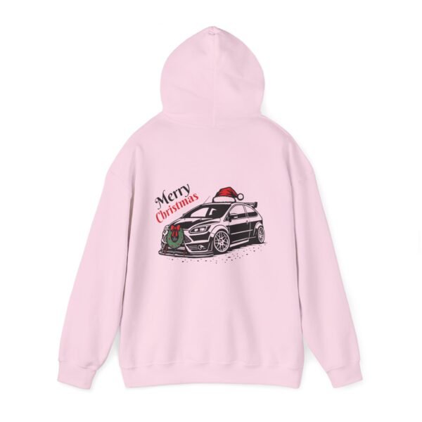 Christmas Ford Focus Mk2 Hooded Sweatshirt with Merry Christmas Design - Image 18