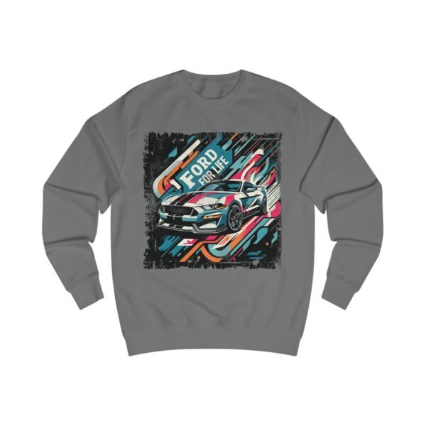 Ford Mustang Unisex Sweatshirt - Abstract Design 'Ford For Life' - Image 11