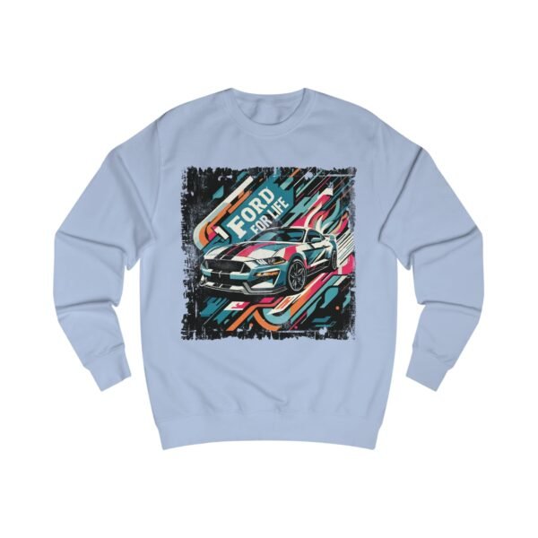 Ford Mustang Unisex Sweatshirt - Abstract Design 'Ford For Life' - Image 13