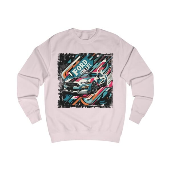 Ford Mustang Unisex Sweatshirt - Abstract Design 'Ford For Life' - Image 15