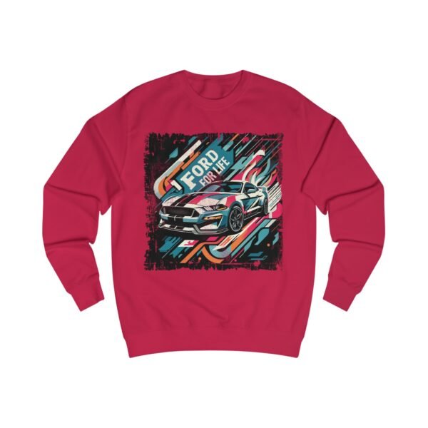 Ford Mustang Unisex Sweatshirt - Abstract Design 'Ford For Life'