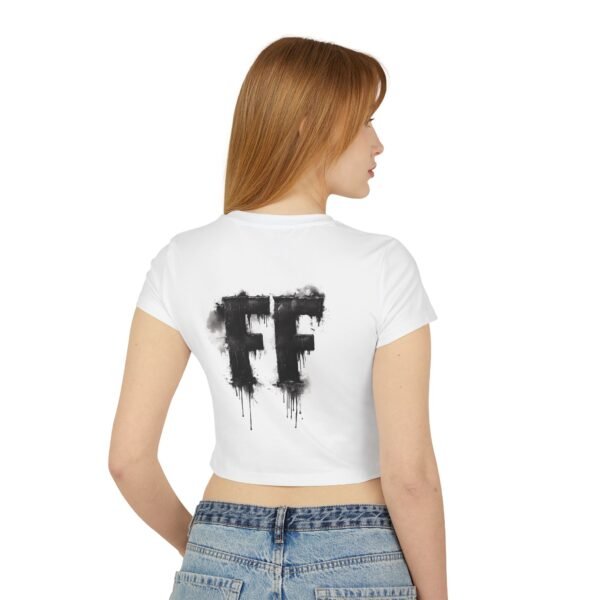 Baby Tee - Artistic 'FF' Text Design by Ford Fam for Women - Image 5