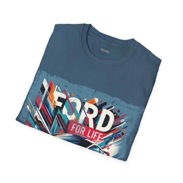 Graphic T-Shirt Abstract Ford Focus Design 'Ford For Life' Slogan - Image 46