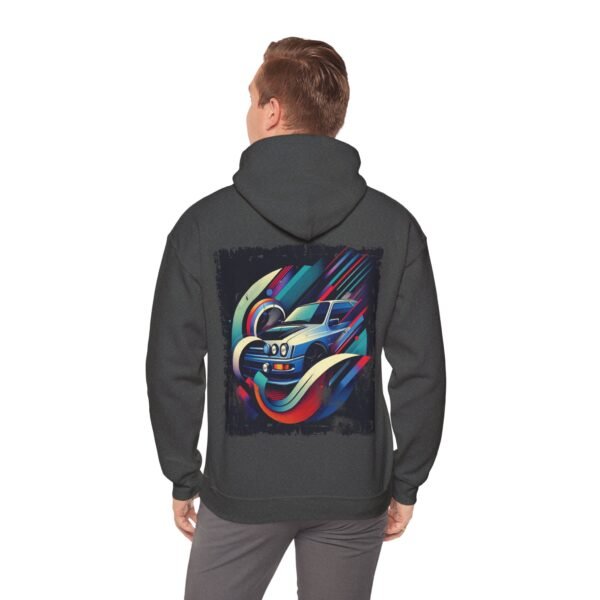 Hooded Sweatshirt Ford Sierra Cosworth Abstract Design - Image 6