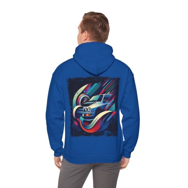 Hooded Sweatshirt Ford Sierra Cosworth Abstract Design - Image 30