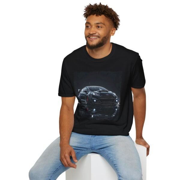 Ford Fiesta Mk6 Unisex T-Shirt – Aggressive Stance, Custom Grille, LED Headlights – Car Enthusiast Gift - Image 7