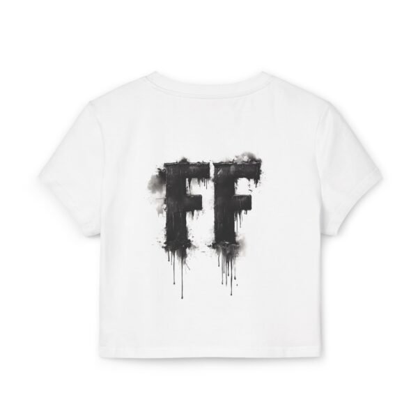 Baby Tee - Artistic 'FF' Text Design by Ford Fam for Women - Image 3