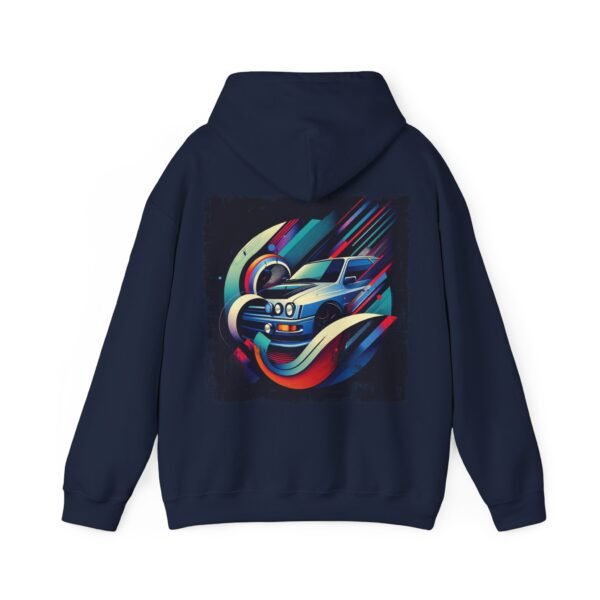 Hooded Sweatshirt Ford Sierra Cosworth Abstract Design - Image 32