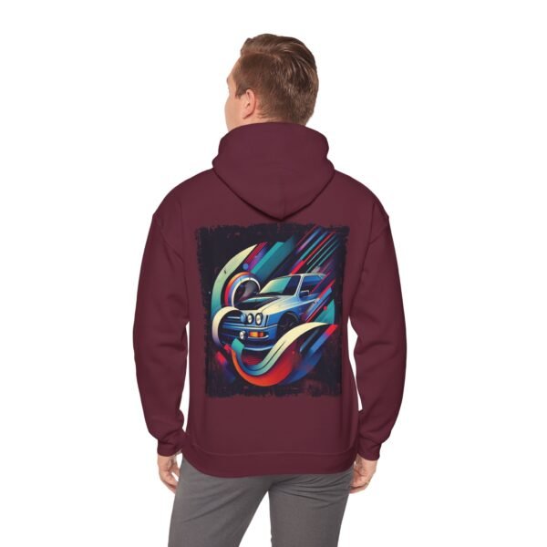 Hooded Sweatshirt Ford Sierra Cosworth Abstract Design - Image 24