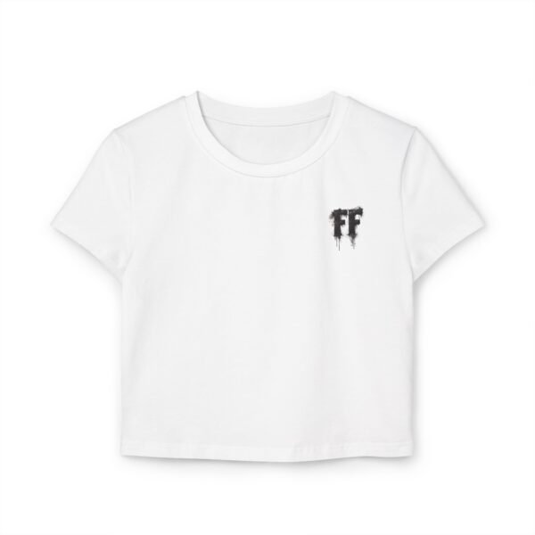 Baby Tee - Artistic 'FF' Text Design by Ford Fam for Women - Image 2