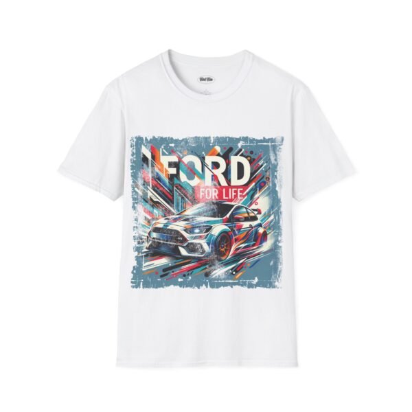 Graphic T-Shirt Abstract Ford Focus Design 'Ford For Life' Slogan - Image 14