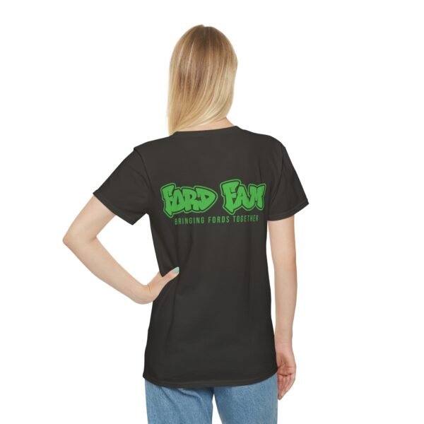 Iconic T-Shirt - Ford Fam Green Graffiti Text Logo Design 'Bringing Fords Together' - Image 12