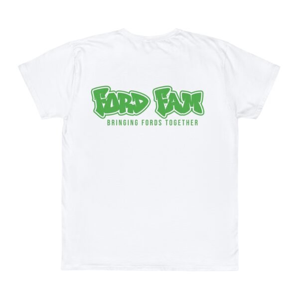 Iconic T-Shirt - Ford Fam Green Graffiti Text Logo Design 'Bringing Fords Together' - Image 6